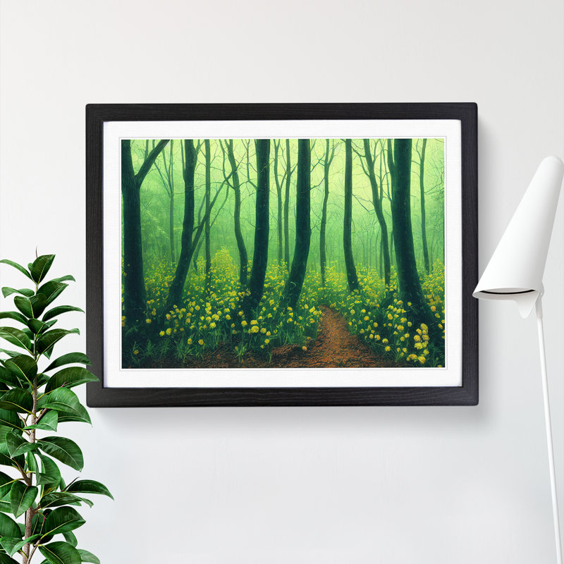 Amazing Spring Forest - Framed Print, Black Framed, 46cm H x 64cm W x 2cm D