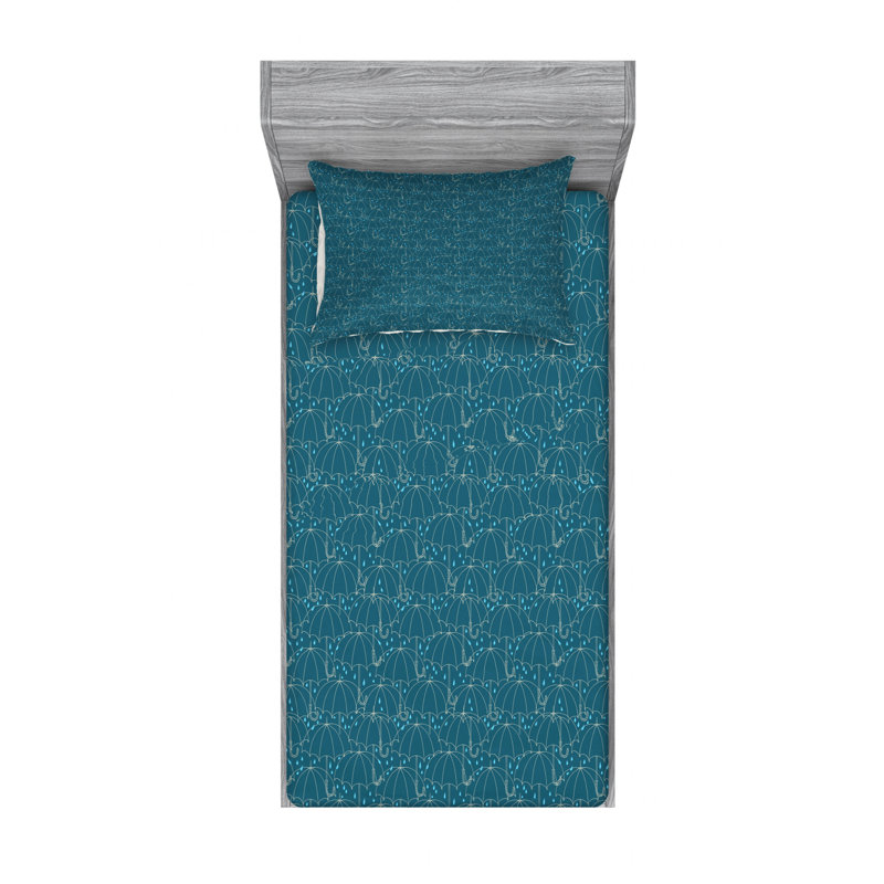 Microfiber Sheet Set, Twin Sheet Set with Fitted Sheet