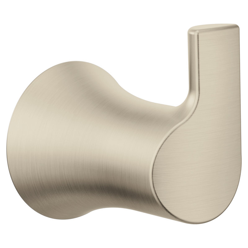 Doux Wall Mounted Robe Hook, Brushed Nickel