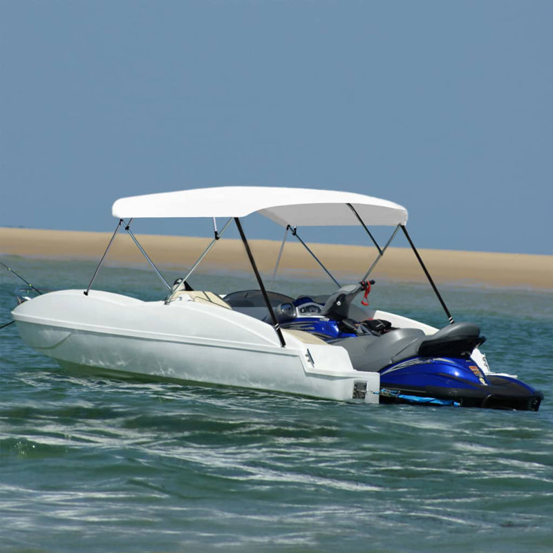 Toile avec cadre en aluminium pour bateau, Blanc