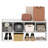 Furinno FANO Closet Organizers and Storage, 6-Cube Multipurpose Top Shelf Closet Shelf, Stackable Closet Organization Shelves, 11.7 x 36 x 15.4, for Bedroom, Closet, Laundry Room, White