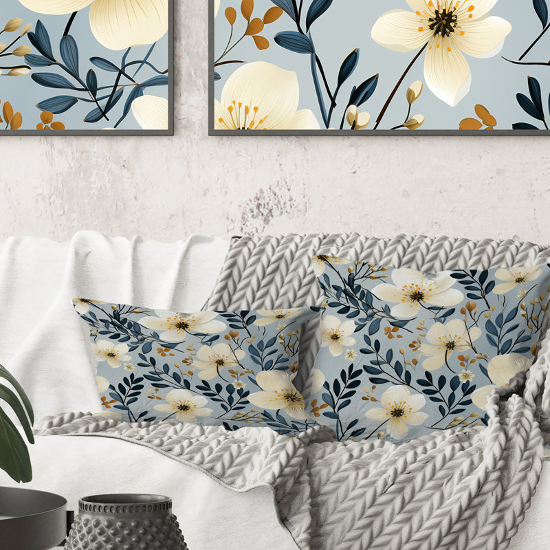 Coussin à imprimé floral Dreamy Garden Minimalist I