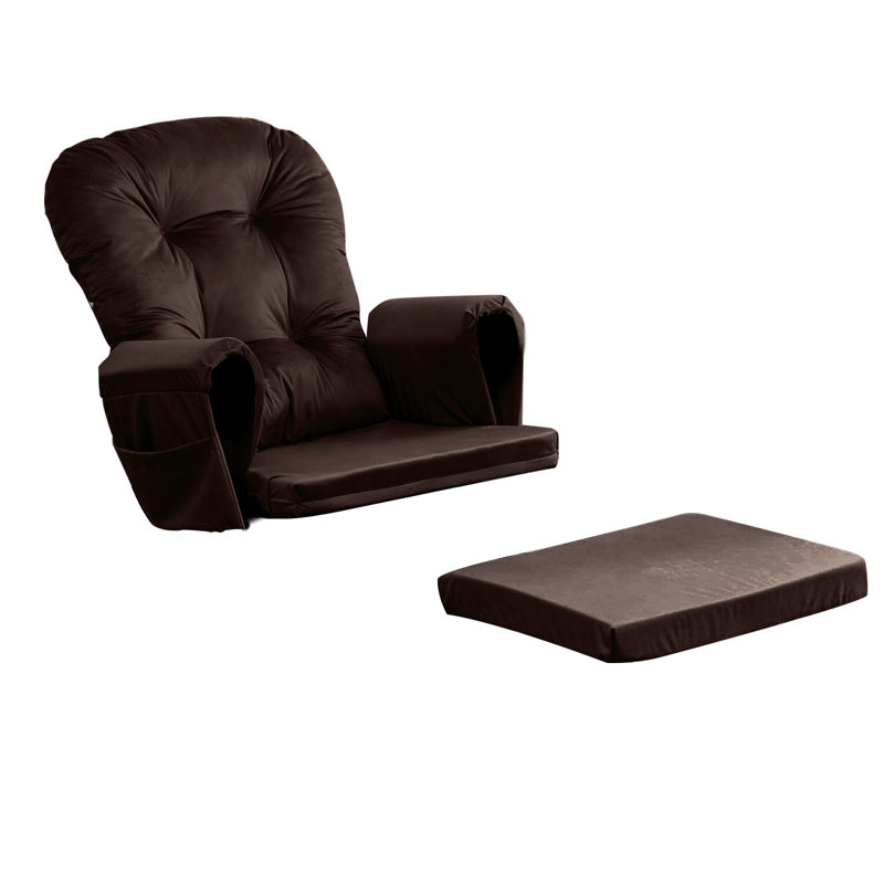 Outdoor 2.5'' Rocking Chair Seat / Back Cushion, Brown