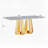 70" Rectangle Faux Marble Dining Table-1456587079-1456587078