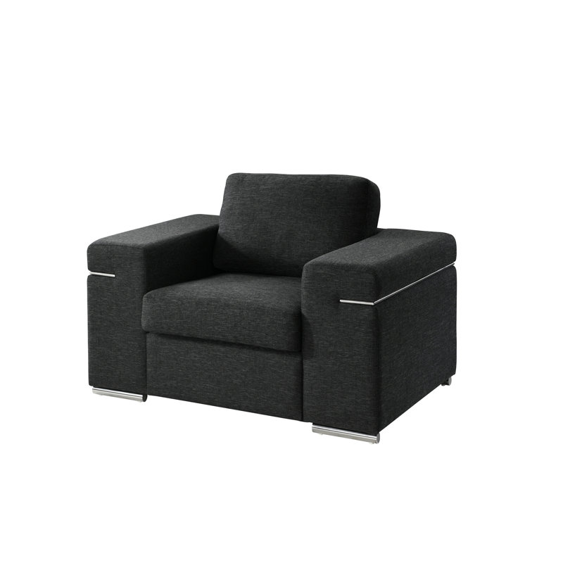 Chaise avec accoudoirs en tissu Gianna