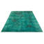 Tapis bleu sarcelle noué à la main unique 8 pi 10 po x 12 pi 1 po