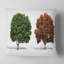 Oreiller abstrait en arbre fractal 3d-29604013-29604010
