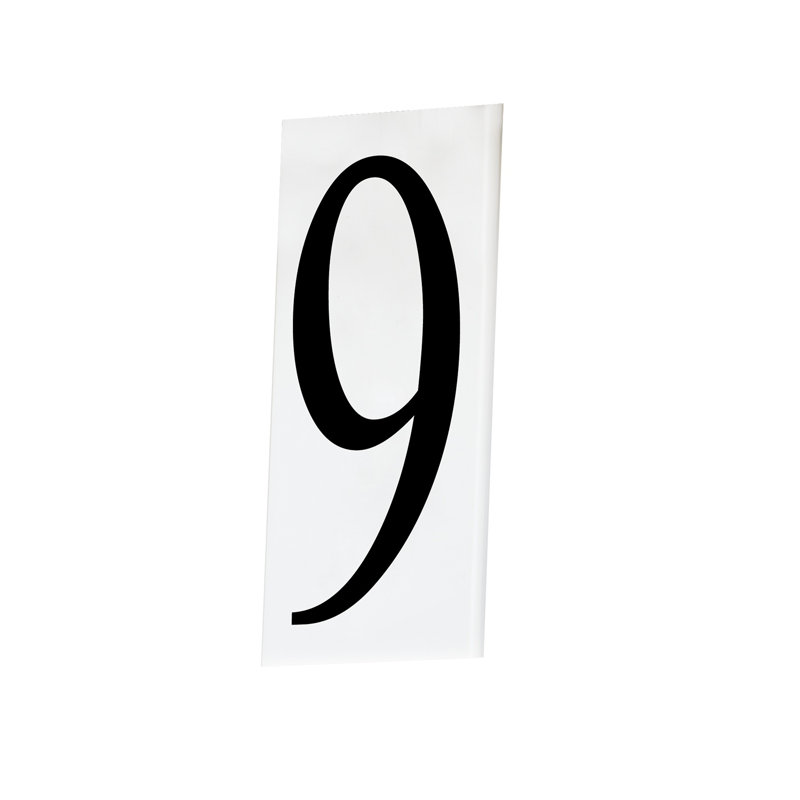Altus 0.5'' H Plastic House Number, 9