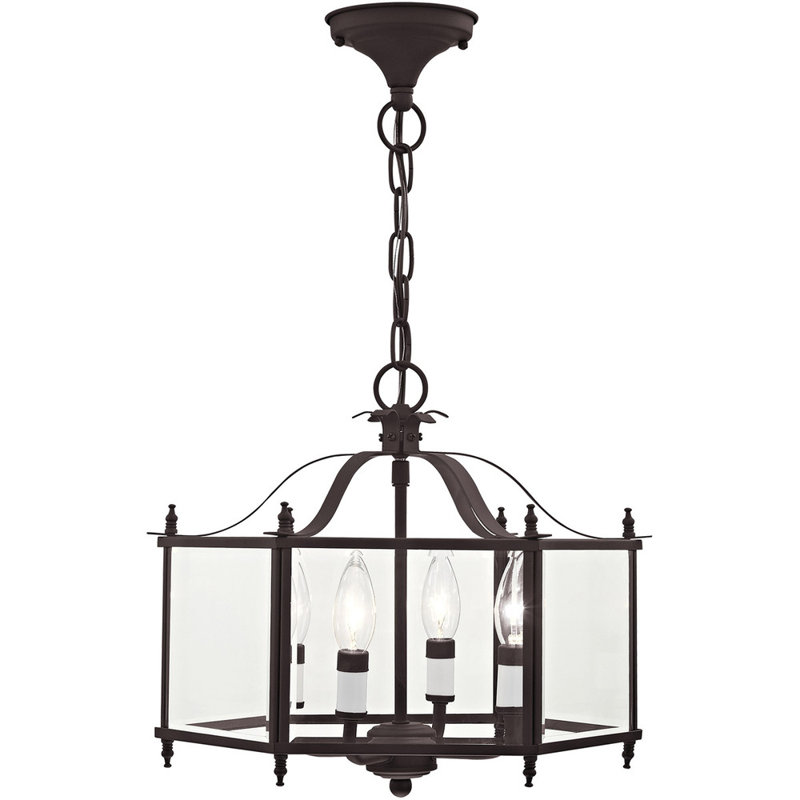 Lustre tambour 4 lumières Azita, Bronze