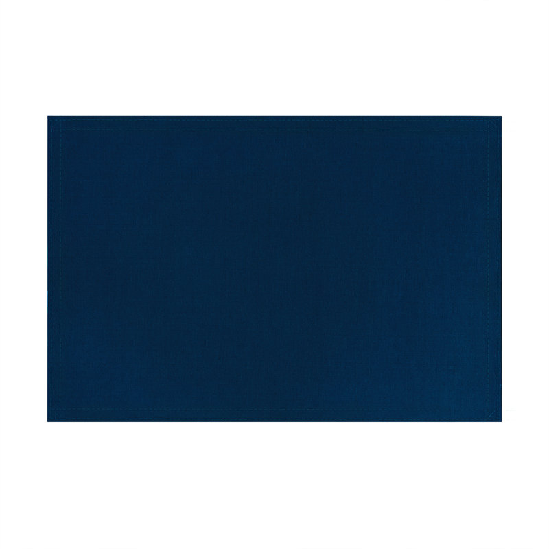Gracie Oaks: accessoires de cuisine moderne Buffalo, napperon 18 po x 12 po, taupe, Bleu marine