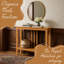 Table d'entrée Aubreyana - Console étroite - Console avec rangement - Décoration de couloir - Tables console en bois pour l'entrée - Table d'appoint console étroite-108203680