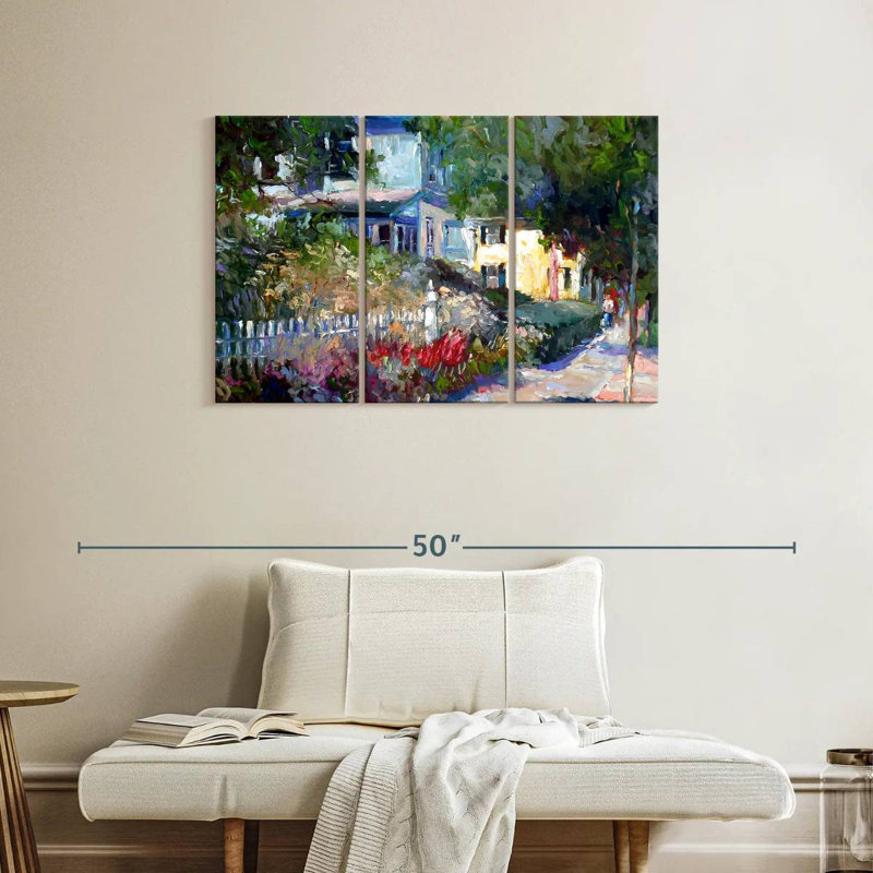 Sireci Yellow Suburbs, 24" H x 38" W