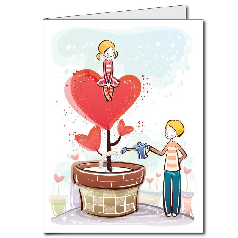 Carte de saint-valentin géante love love