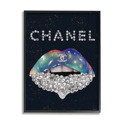 Glam Diamond Lipstick by Ziwei Li - Graphic Art on Wood