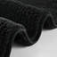 Tapis pour salle de bain réversible 100% coton 3000 g / m² noir 24 po x 44 po - lisse et dense, lavable à la machine, option antidérapante confortable, facile d'entretien,-959626314