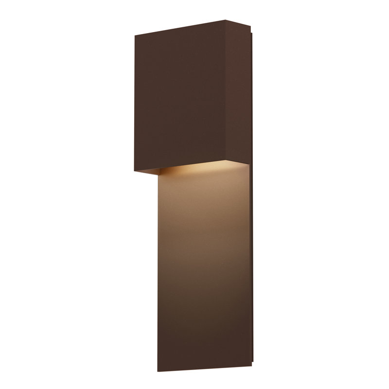 Applique murale encastrée 1 lumière à DEL Flat Box ™ Inside-Out, Bronze texturé