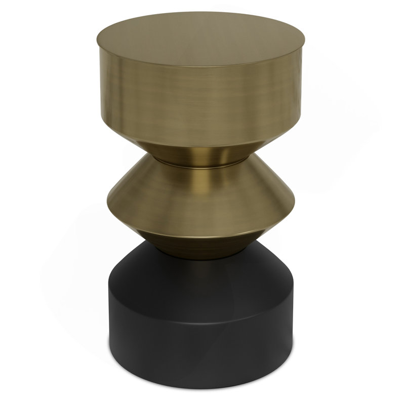Side Table - Black / Brass
