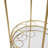 Ciar Round Mirrored Shelves Metal Bar Cart