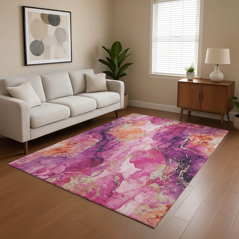 Premium Machine Washable Verlin AMF1785 Abstract Rug, Rectangle 2'6" x 3'10"