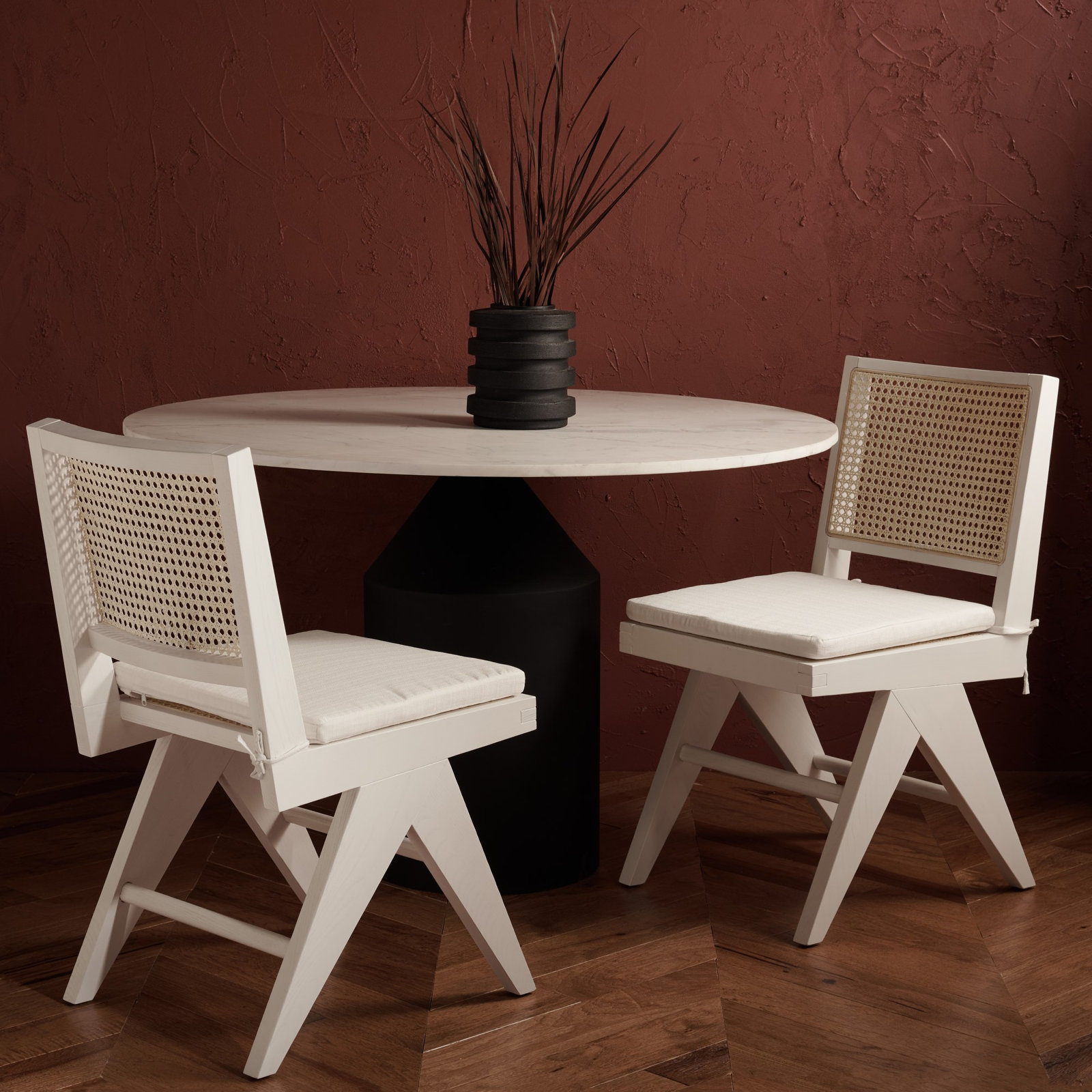 Josephina Linen Armchair, White