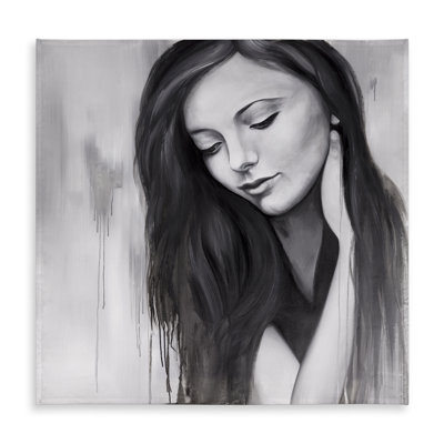 Realistic Woman Portrait Tablecloth | Figurative Beauty Decor