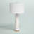Afton White Alabaster Table Lamp