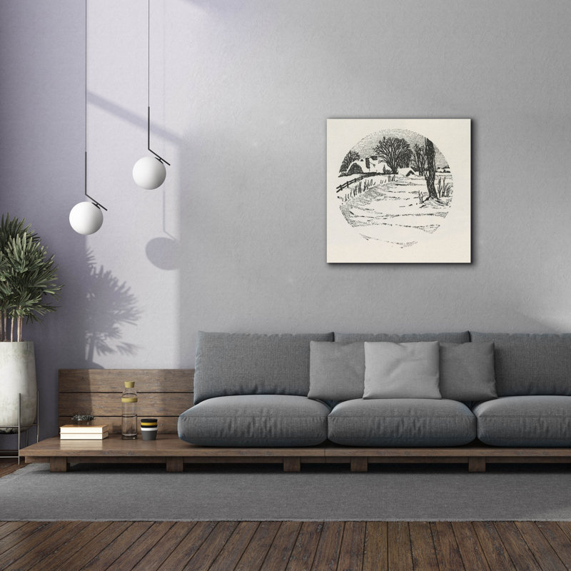 "Lark Manor ™", chalets 1 par Tis the Season, art mural sur toile, H 37 po x l 37 po