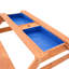 Table de pique-nique en bois avec jeu de sable, jeu d'eau et trou pour parasol (sans parasol)