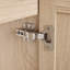 Meuble-lavabo double transitionnel Timberglen avec panneau de fibres à densité moyenne et portes à fermeture en douceur