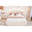 Lit plateforme tapissier avec tiroir Teddy