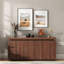 Buffet moderne avec grand espace de rangement et finition texturée distinctive