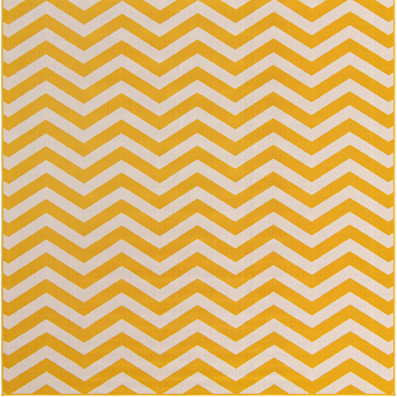 Chevron Indoor / Outdoor Rug, Rectangle 9' x 12'