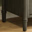 Meuble-lavabo rétro de 31 pouces avec lavabo rectangulaire, tablettes réglables et pieds cylindriques rainurés gris antique, rangement spacieux, entretien facile, bois massif-1448624577