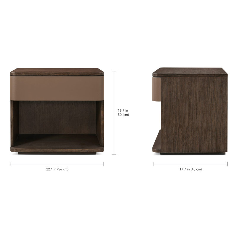 Seoul 1 - Drawer Nightstand, Brown