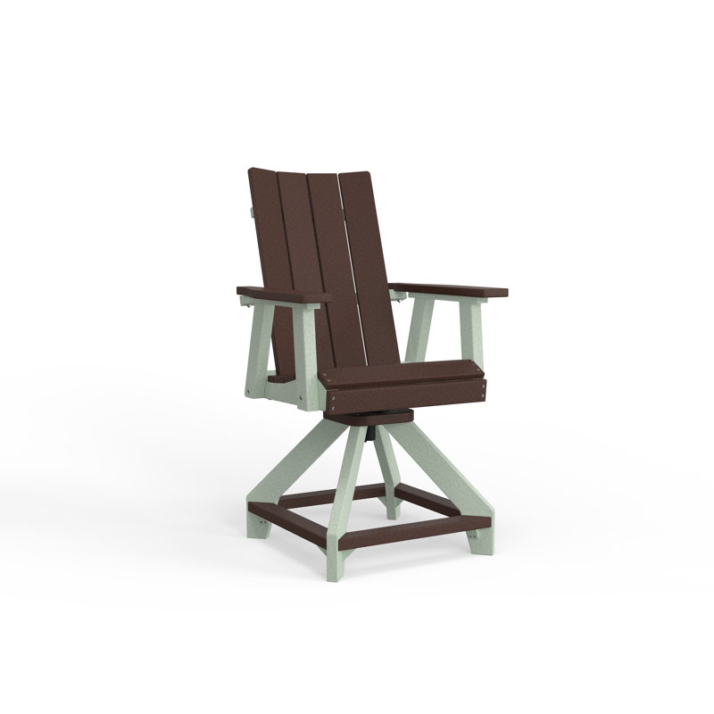 SOL Outdoor Bar Stool, Seafoam, Light Grey