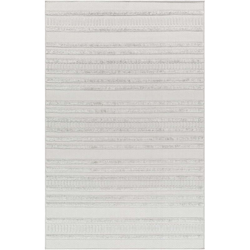 Jabus Grey Outdoor Area Rug, Runner 2'7" x 7'3"