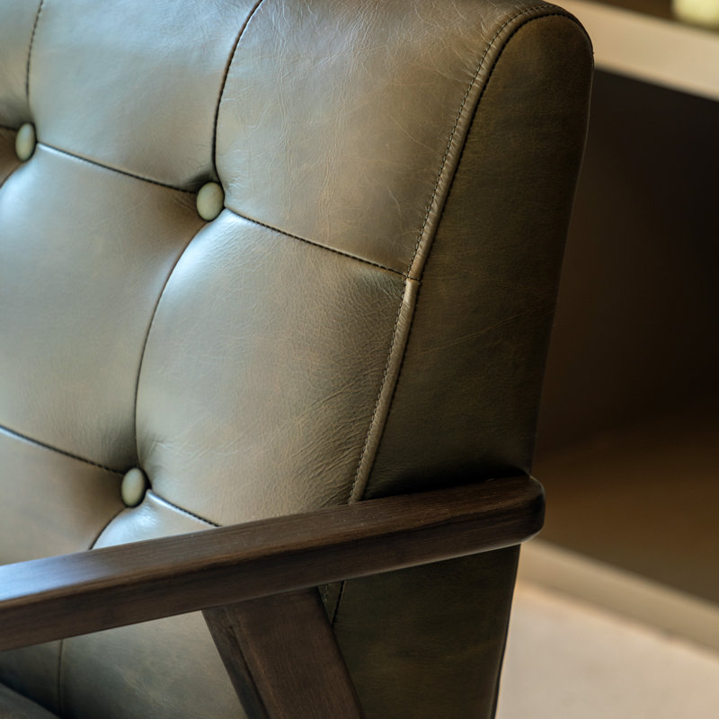 Largo Upholstered Armchair, Green