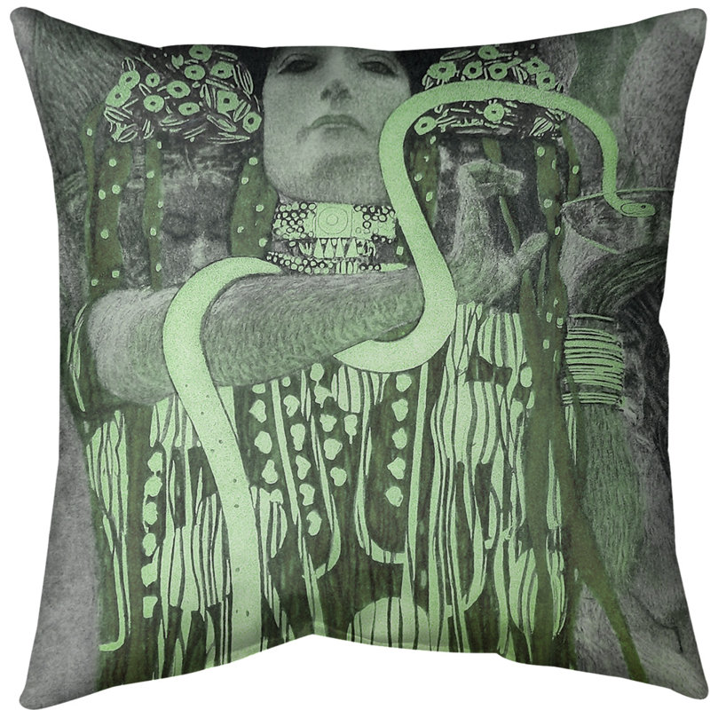 Coussin hygeia, 20 po x 20 po, Vert, Duvet synthétique