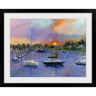 «Wickford at Dusk» par Richard Wallich, reproduction d'art