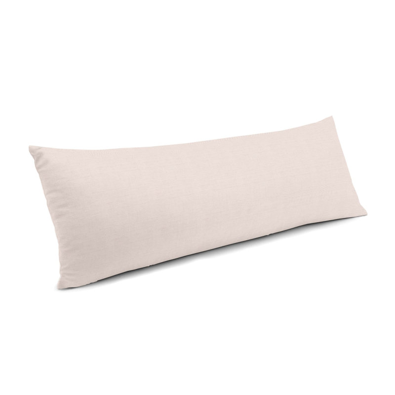 Reversible Throw Pillow, 12" x 18", Pastel Pink
