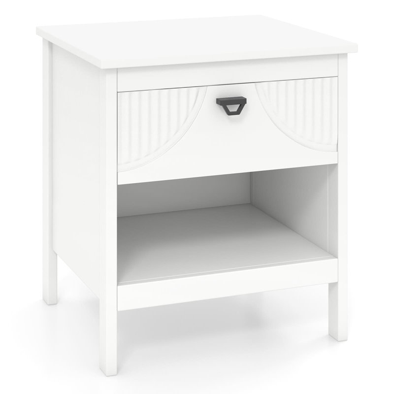 45cm W Manufactured Wood Bedside Table