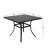 4 - Person Wicker Patio Dining Set with Square Table , Cushions Included-2079037144