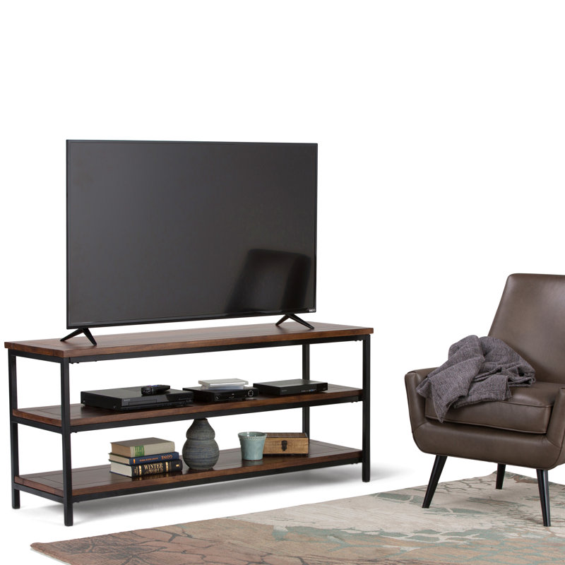 Tv Media Stand - Dark Cognac Brown