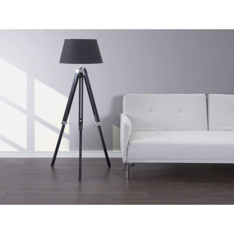 Acle 143cm Tripod Floor Lamp, Black