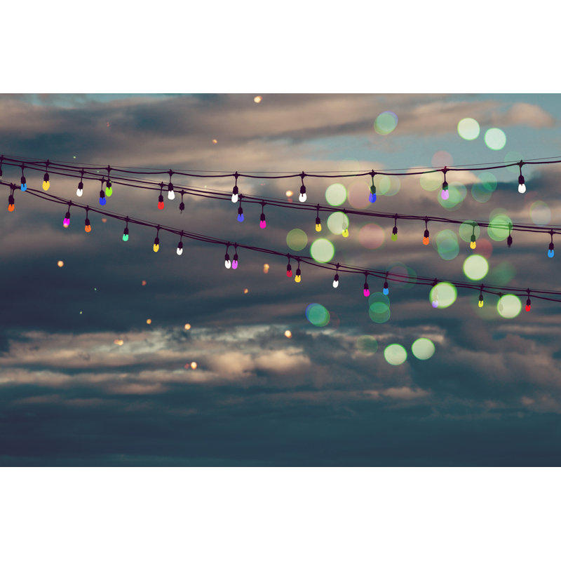Colum Paint Lights 1 Piece Wrapped Canvas Wall Art, 61cm H x 91cm W x 3.8cm D