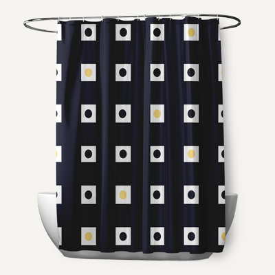 Rideau de douche géométrique simple