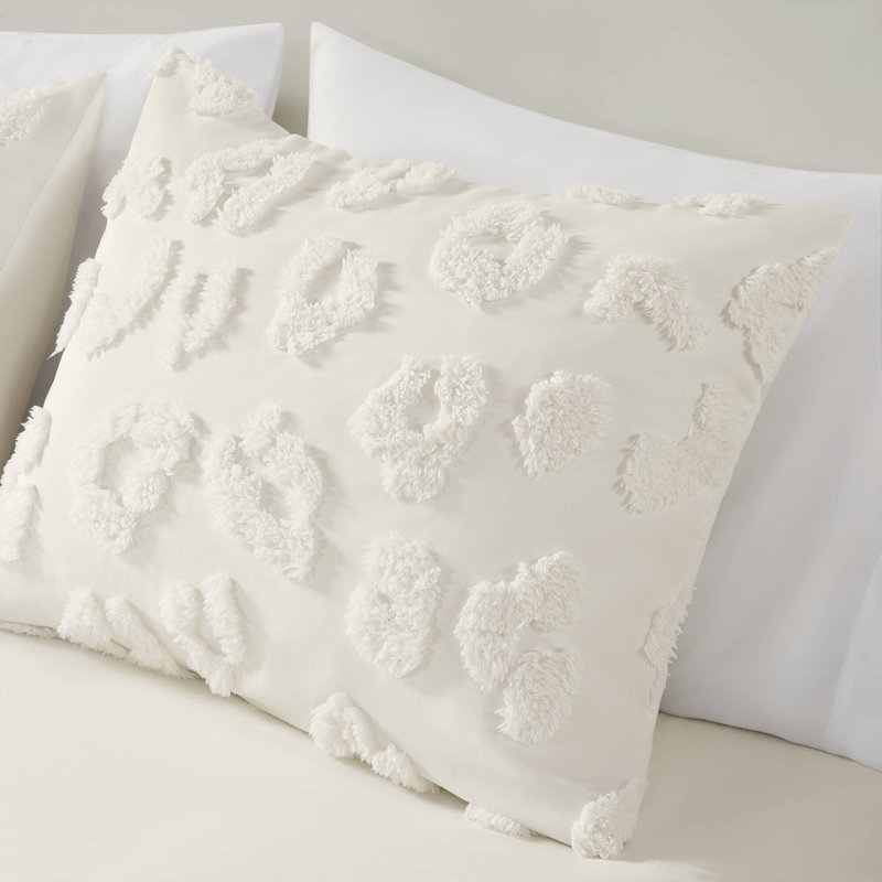 Larissa Animal Chenille Duvet Cover Set, Twin / Twin XL Duvet Cover + 1 Standard Sham