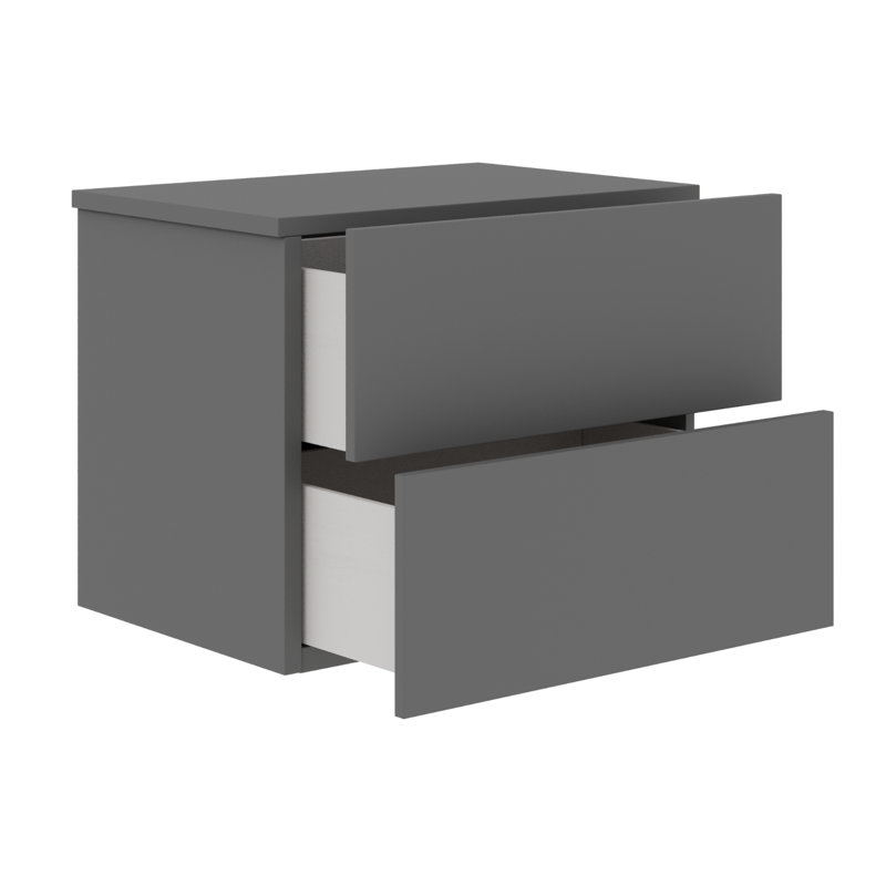 Giniebra 25'' W Nightstand, Gray