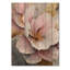 Pivoines élégantes en marbre blanc et rose I - décoration murale en bois de pivoines - sur bois de pin naturel-132071088