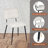 Shivani 5-Piece Modern Dining Set With Rectangular Wood Grain Table And 4 Upholstered Dining Chairs-105927011-103976996